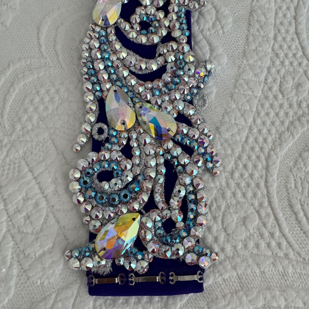 A rhythm dance style competition dress and matching wrist cuff - Picture 3 of 3